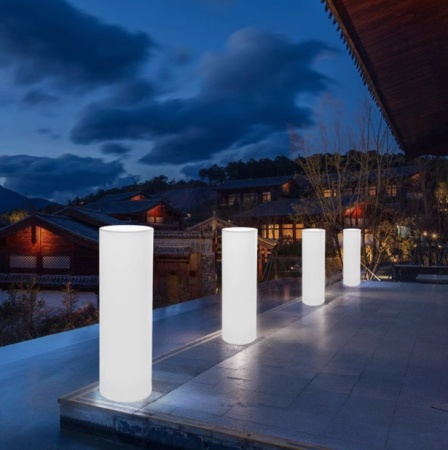 Светильник Цилиндр 25х36 питание от 220, RGB