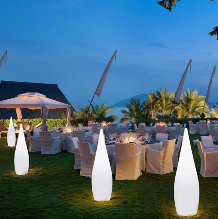 Светильник Капля 36х120 питание от АКБ, RGB